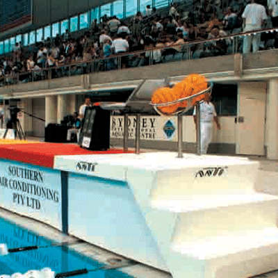 Water Polo Walk Way at side of pool